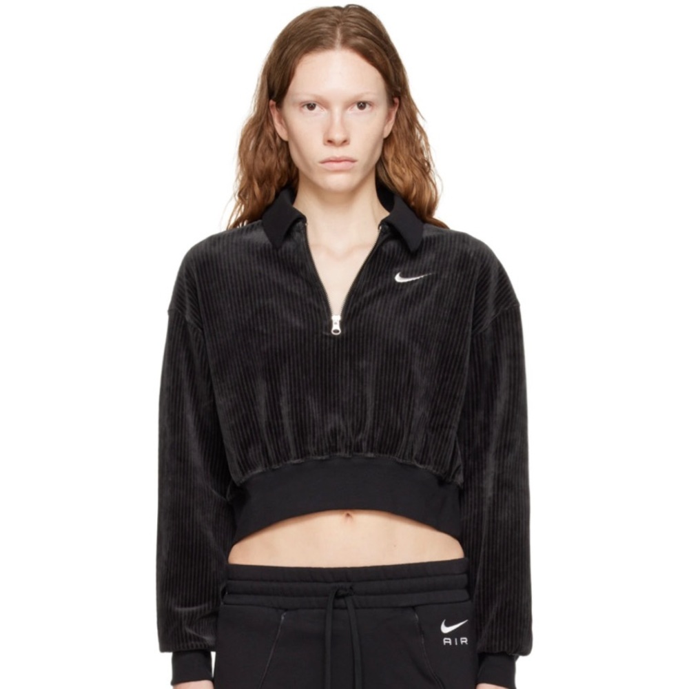 Nike cropped half zip sweater.